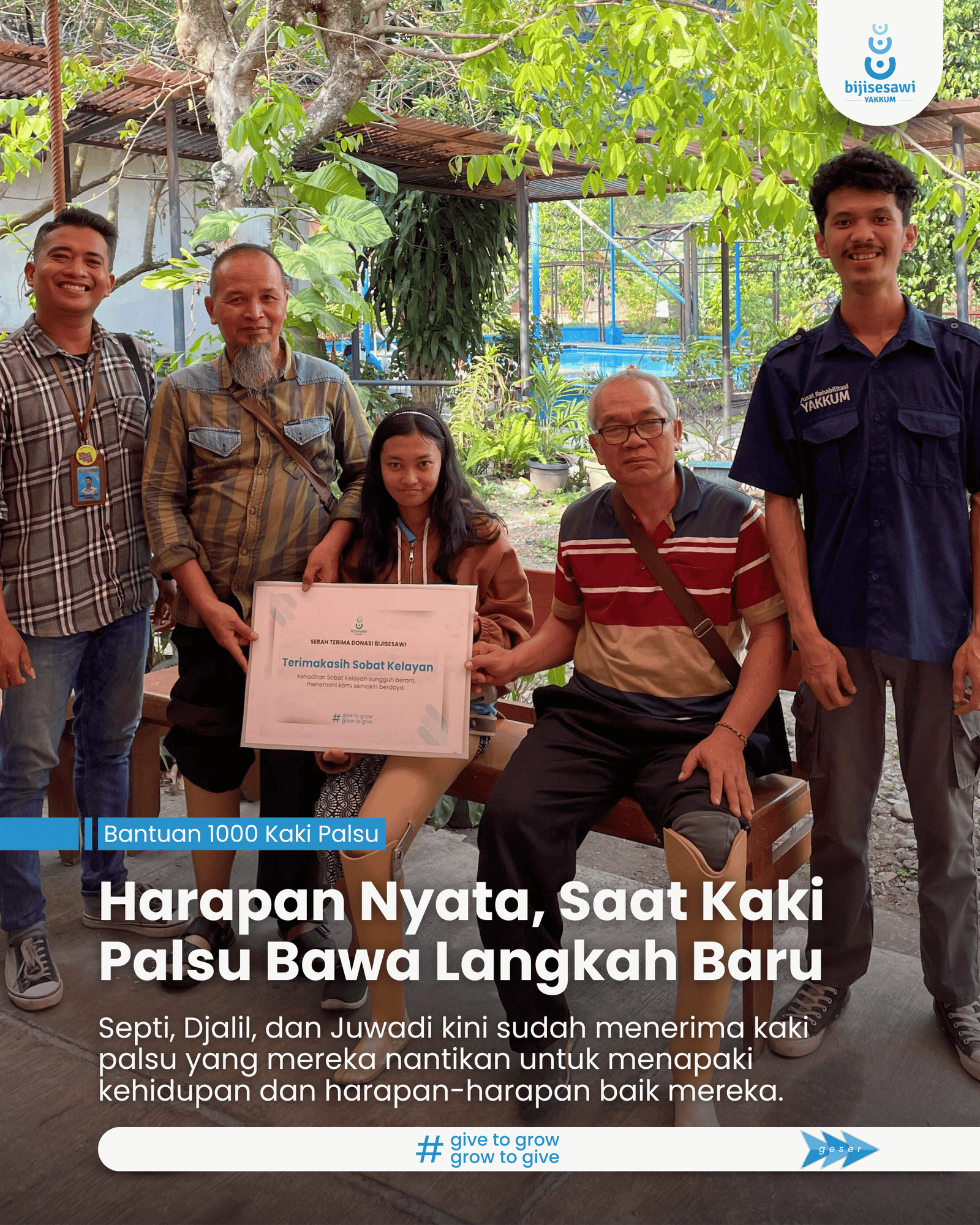 Harapan Nyata, Saat Kaki Palsu Bawa Langkah Baru