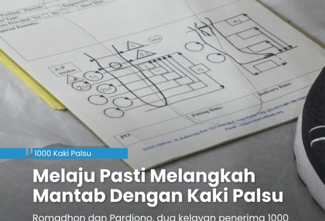 Melaju Pasti Melangkah Mantab Dengan Kaki Palsu.